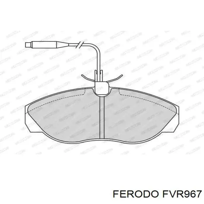 FVR967 Ferodo колодки тормозные передние дисковые