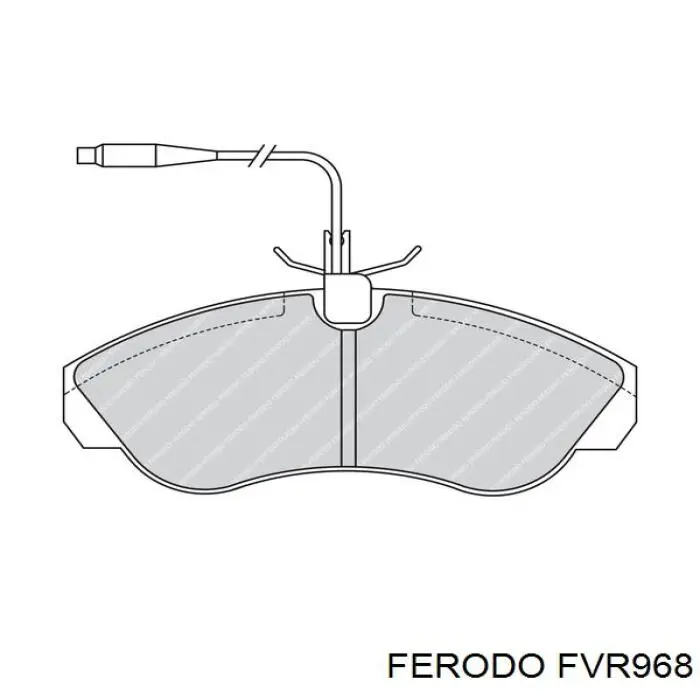 FVR968 Ferodo колодки тормозные передние дисковые