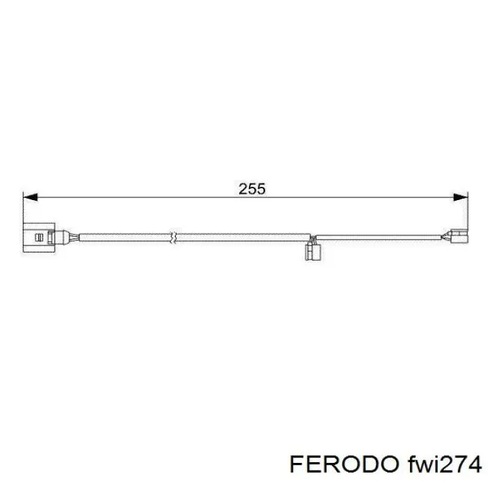 Датчик износа тормозных колодок задний Ferodo FWI274