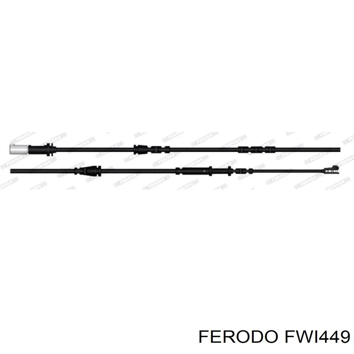 FWI449 Ferodo sensor traseiro de desgaste das sapatas do freio