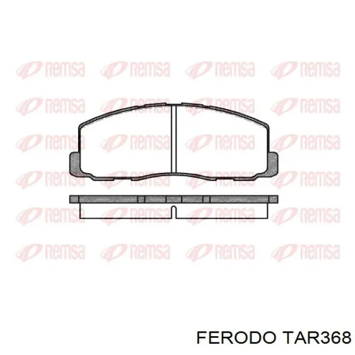 Передние тормозные колодки TAR368 Ferodo