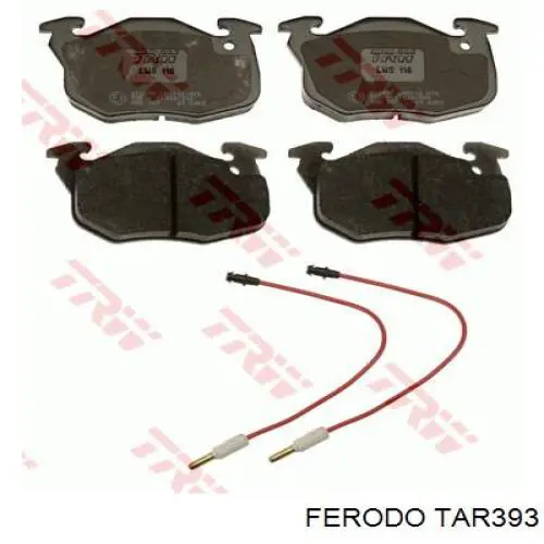 TAR393 Ferodo Колодки передние