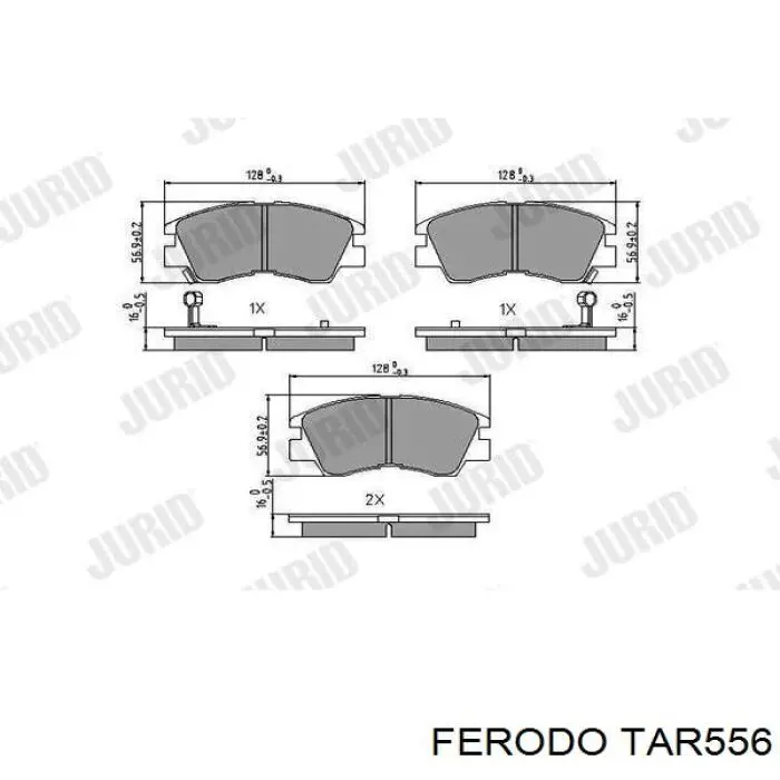 Колодки Ferodo TAR556 цена, от 20.17 USD