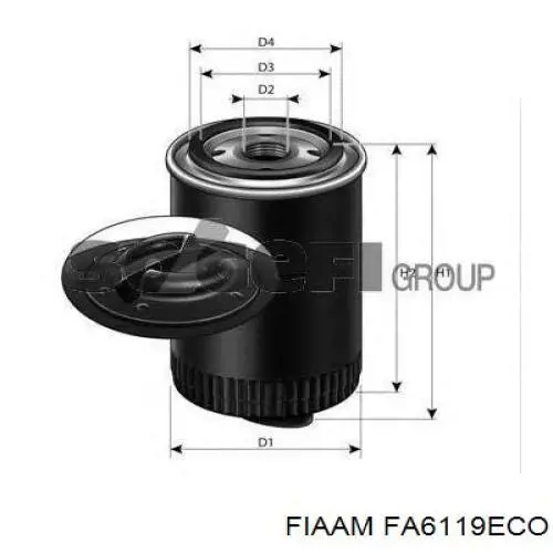 FA6119ECO Coopers FIAAM масляный фильтр