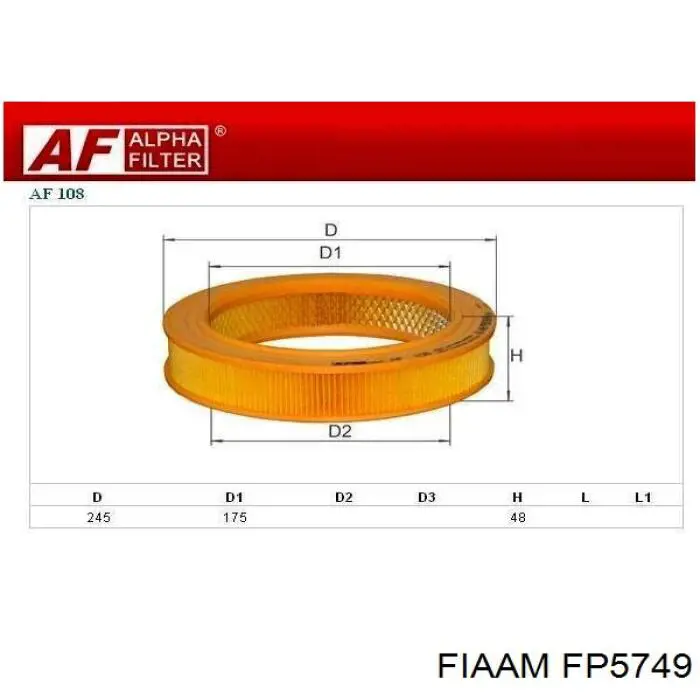 Топливный фильтр FP5749 Coopers FIAAM