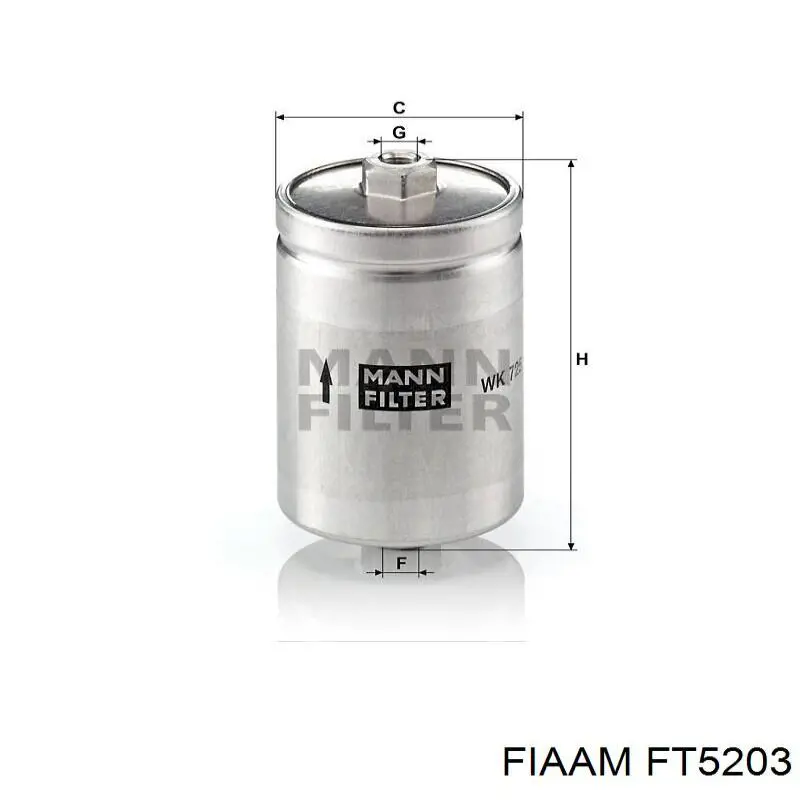 FT5203 Coopers FIAAM топливный фильтр