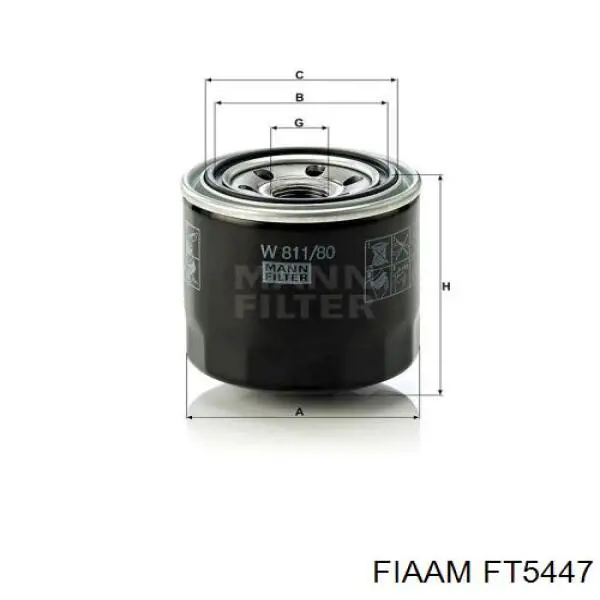 FT5447 Coopers FIAAM масляный фильтр