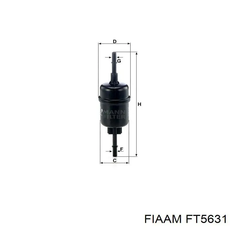 FT5631 Coopers FIAAM топливный фильтр