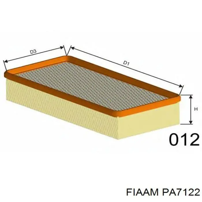 PA7122 Coopers FIAAM воздушный фильтр