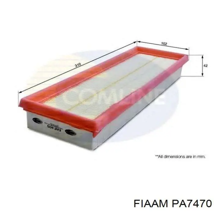 PA7470 Coopers FIAAM воздушный фильтр