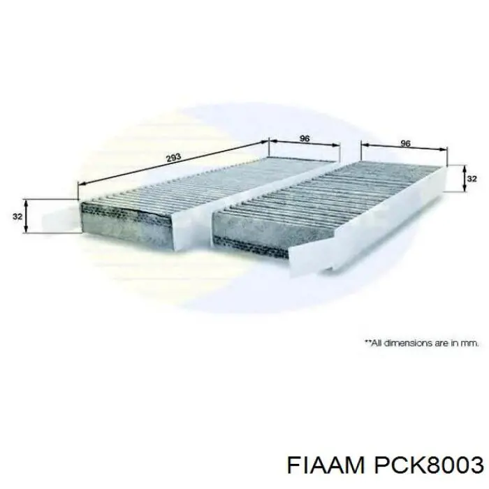 PCK8003 Coopers FIAAM фильтр салона