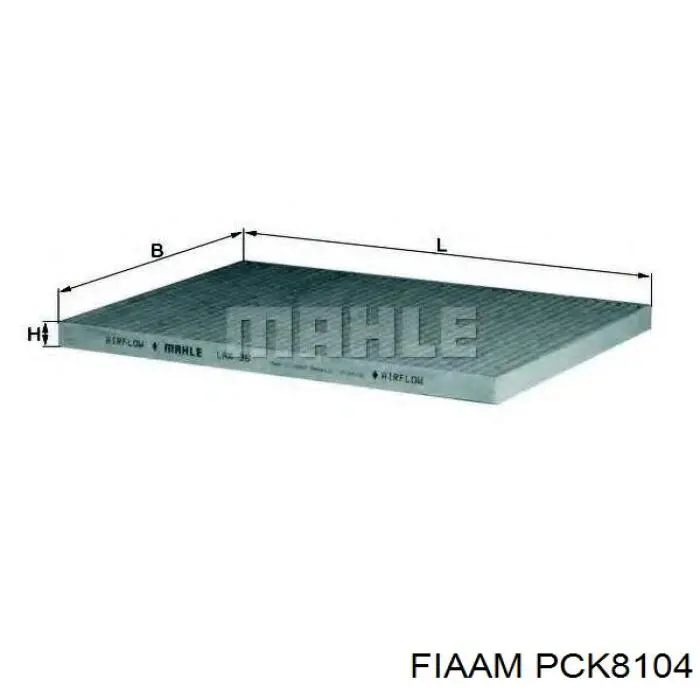 Фильтр салона PCK8104 Coopers FIAAM