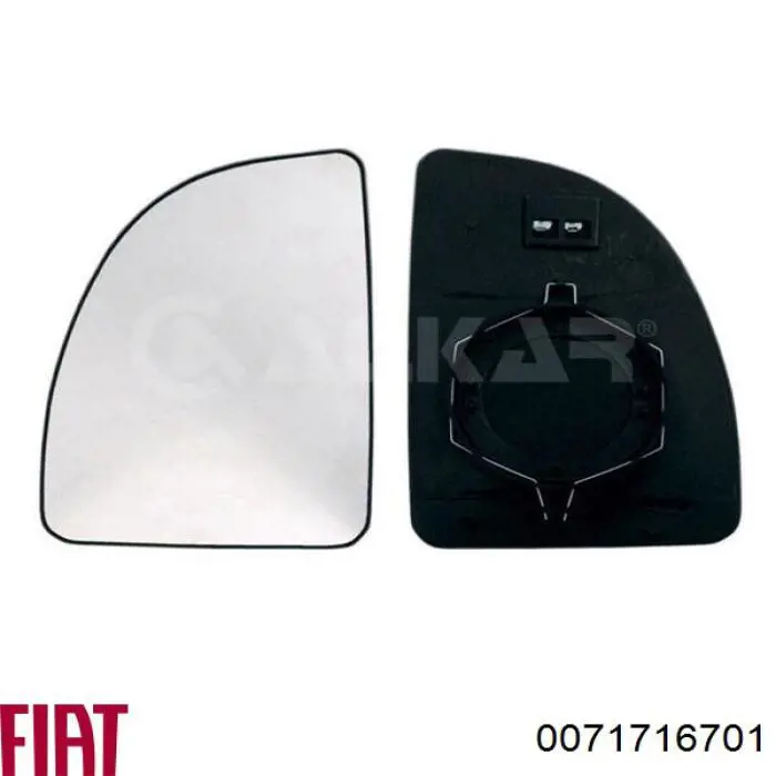 Купить 0071716701 Fiat/Alfa/Lancia Стекло правого зеркала заднего вида