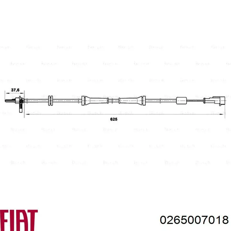 Датчик АБС (ABS) задний 60652016 Fiat/Alfa/Lancia