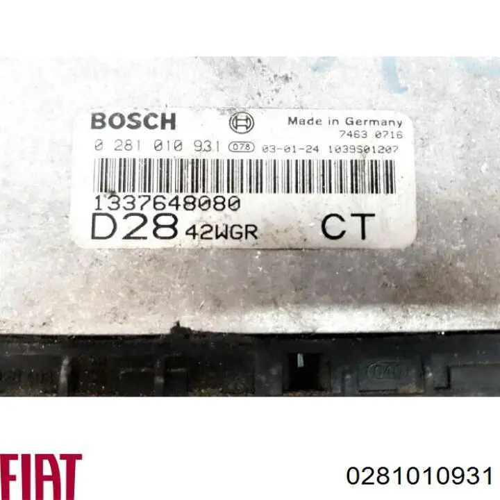 ЭБУ двигателем Fiat/Alfa/Lancia 0281010931 цена, от 51.92 USD