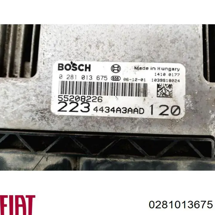 Блок управления двигателем 0281013675 Fiat/Alfa/Lancia