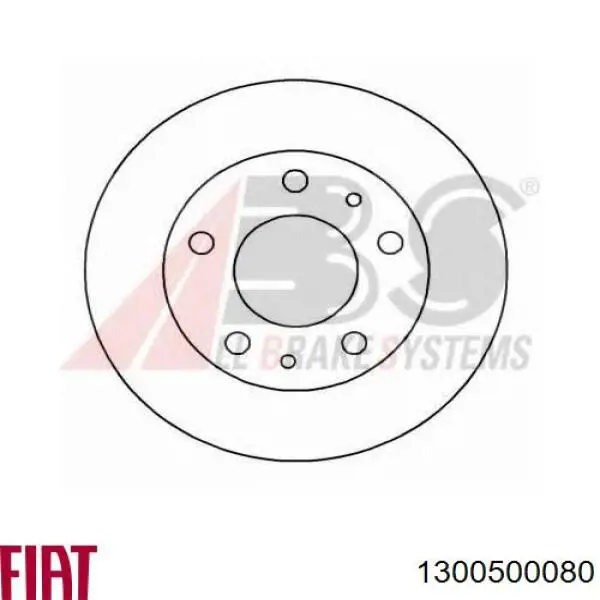 Передние тормозные диски 1300500080 Fiat/Alfa/Lancia