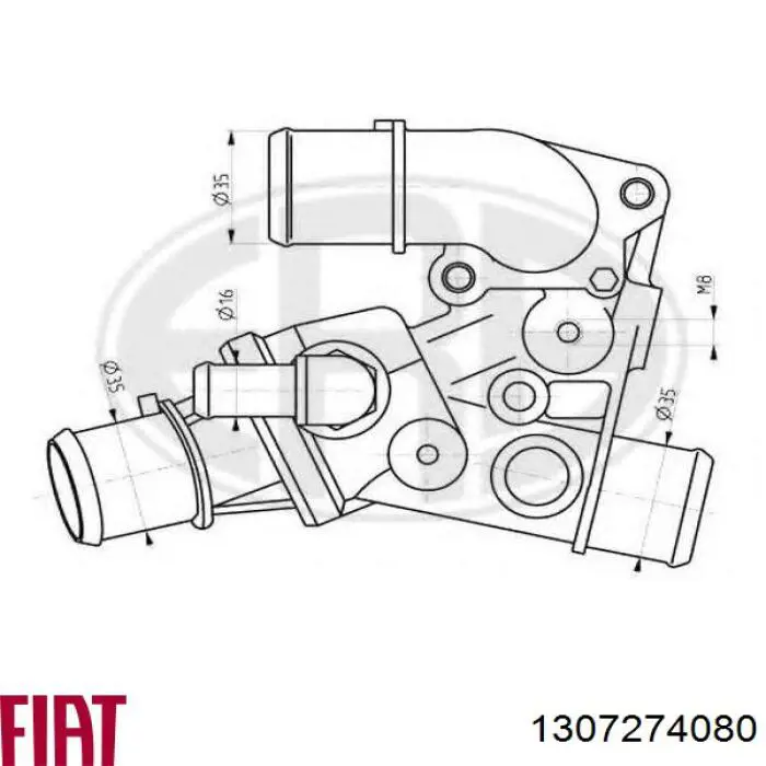 1307274080 Fiat/Alfa/Lancia Авто термостат