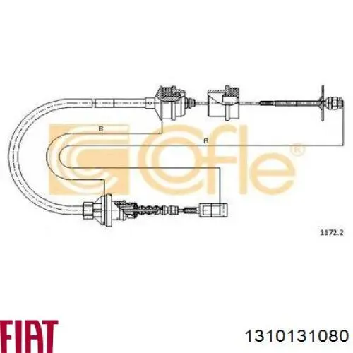 Купить 1310131080 Fiat/Alfa/Lancia Трос сцепления