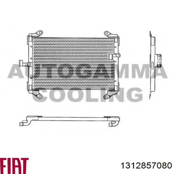 1312857080 Fiat/Alfa/Lancia радиатор кондиционера