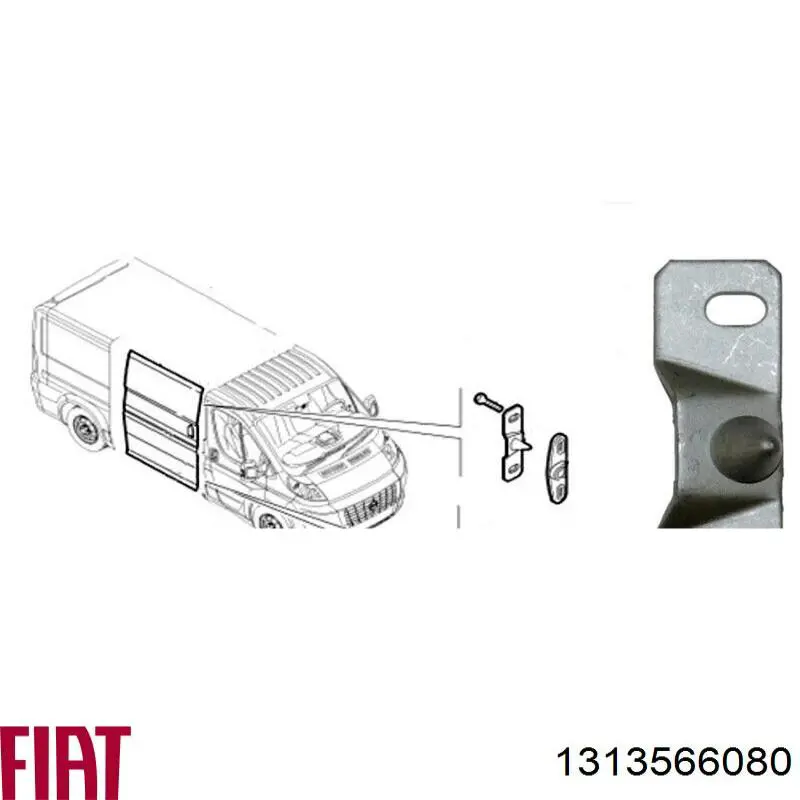 Купить 1313566080 Fiat/Alfa/Lancia Отбойник сдвижной двери верхний