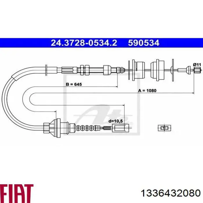 Купить AD1101421 Adriauto Трос сцепления