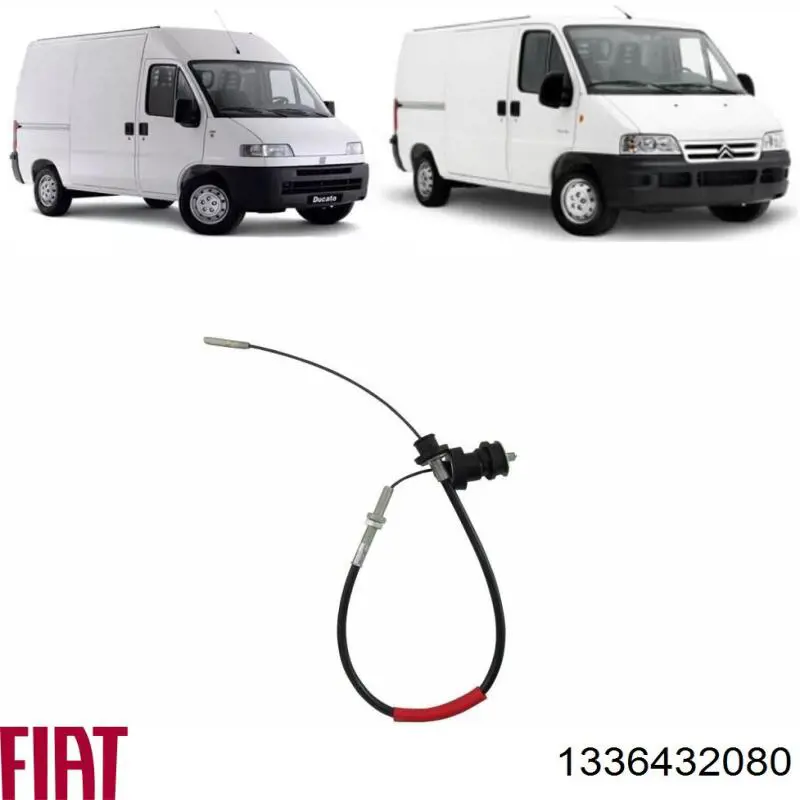Трос сцепления 1336432080 Fiat/Alfa/Lancia