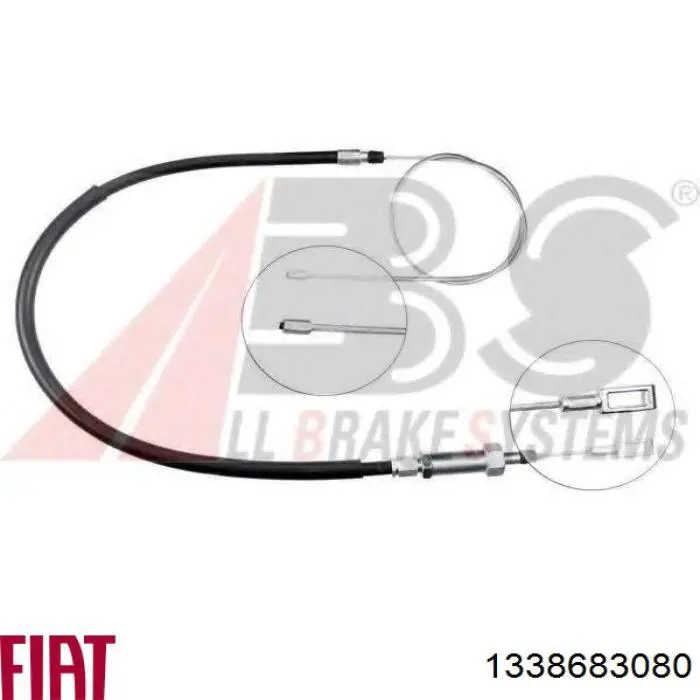 Трос ручного тормоза передний Fiat/Alfa/Lancia 1338683080 цена, от 10.75 USD