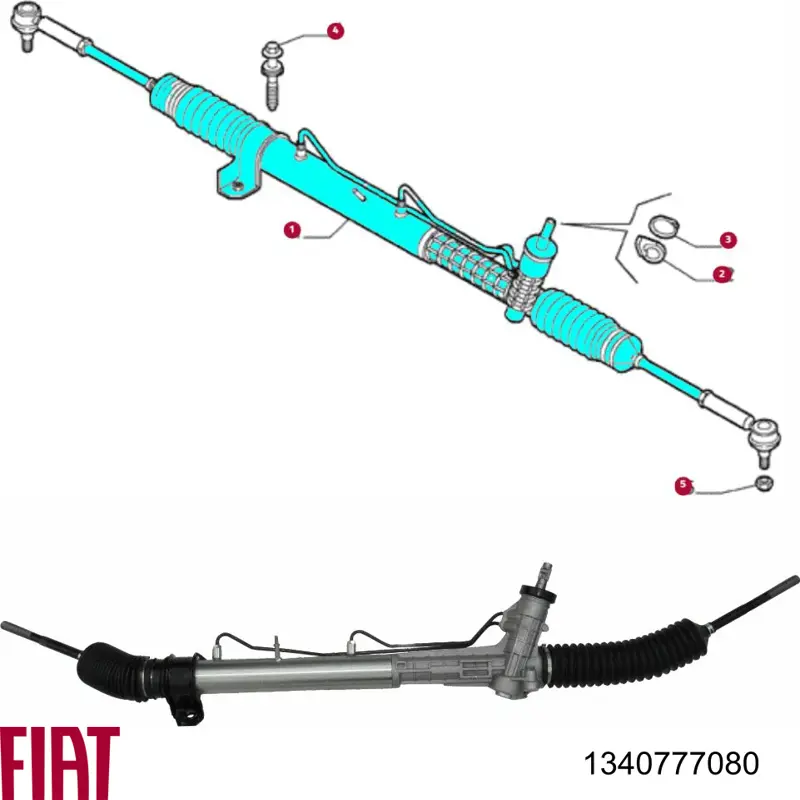 Купить 1340777080 Fiat/Alfa/Lancia Рулевая рейка