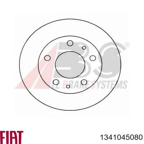 1341045080 Fiat/Alfa/Lancia диск тормозной передний