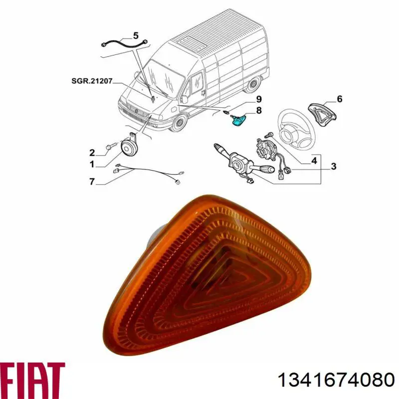 Купить 5702197X Polcar Повторитель поворота