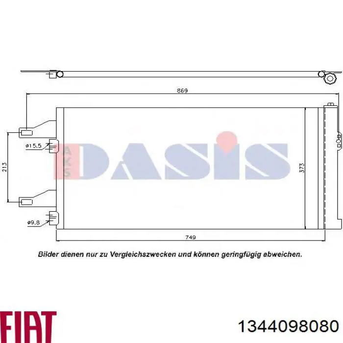 1344098080 Fiat/Alfa/Lancia Конденсатор