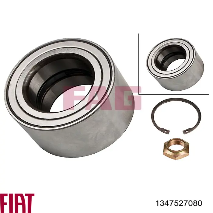 Комплект подшипника ступицы колеса Fiat/Alfa/Lancia 1347527080 цена, от 42.03 USD