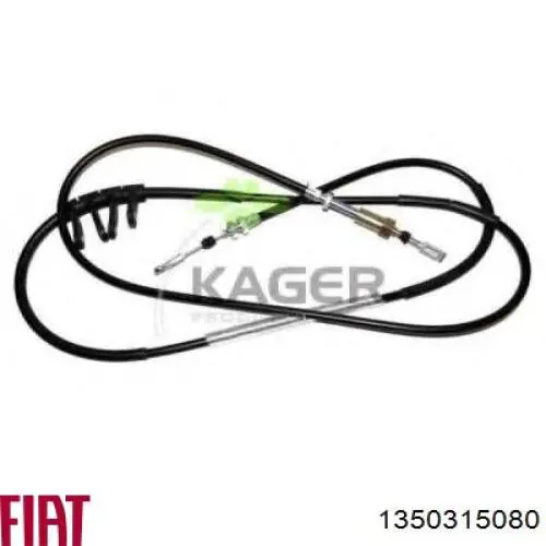 Трос ручного тормоза передний Fiat/Alfa/Lancia 1350315080 цена, от 22.13 USD