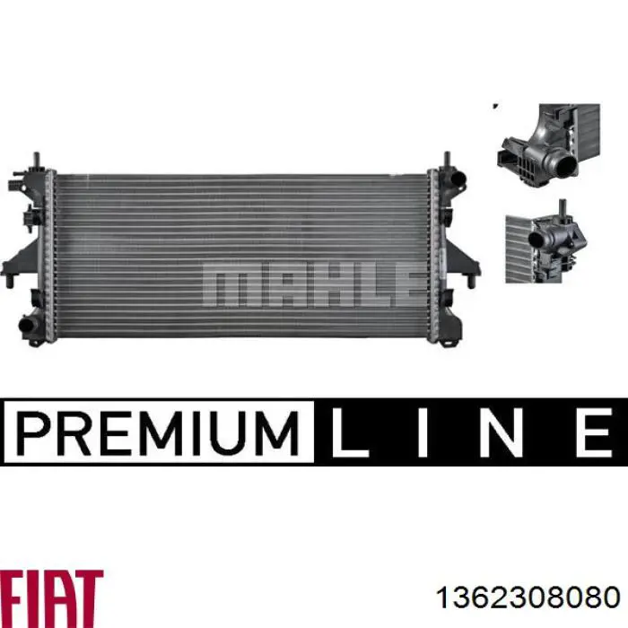 1362308080 Fiat/Alfa/Lancia Radiador de esfriamento de motor