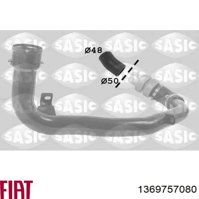 1369757080 Fiat/Alfa/Lancia Патрубок интеркуллера