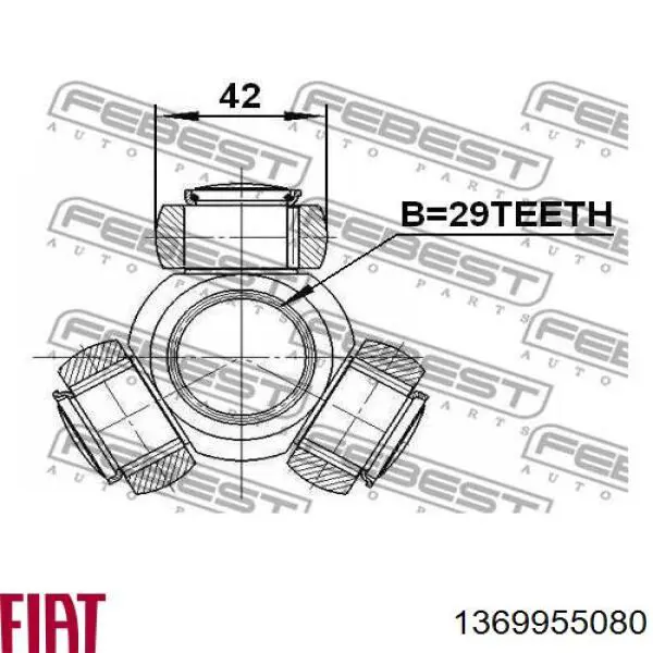 Купить 1369955080 Fiat/Alfa/Lancia Шарнир угловых скоростей передний правый