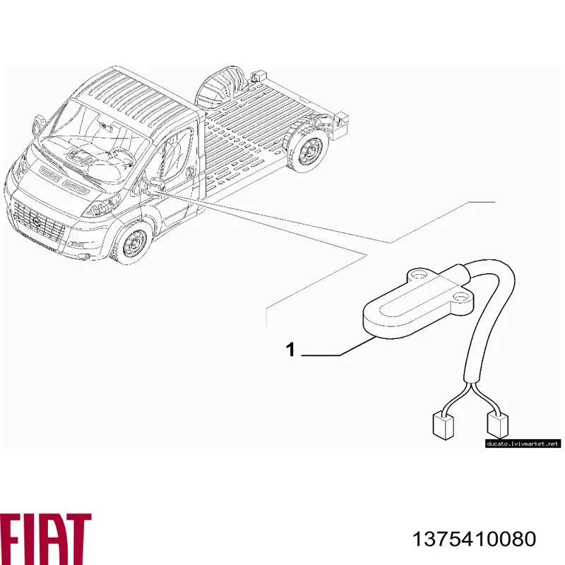 Sensor de temperatura do meio ambiente para Fiat Ducato (250)