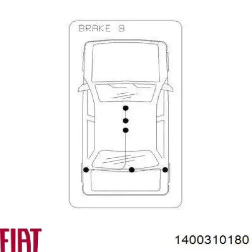 Купить 1400310180 Fiat/Alfa/Lancia Задний правый трос ручника