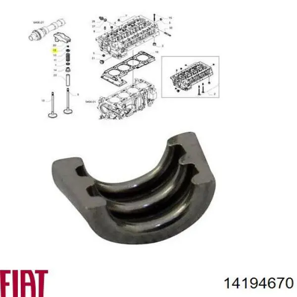 Сухарь клапана FT43801 Fast