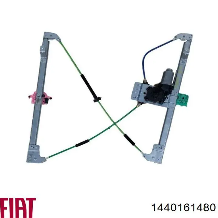 1440161480 Fiat/Alfa/Lancia mecanismo de acionamento de vidro da porta dianteira direita