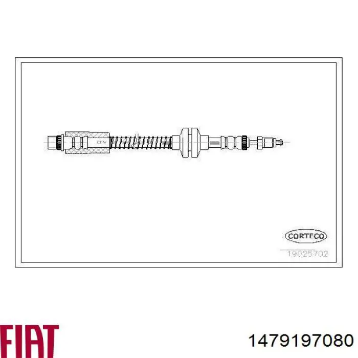 Шланг тормозной передний 1479197080 Fiat/Alfa/Lancia