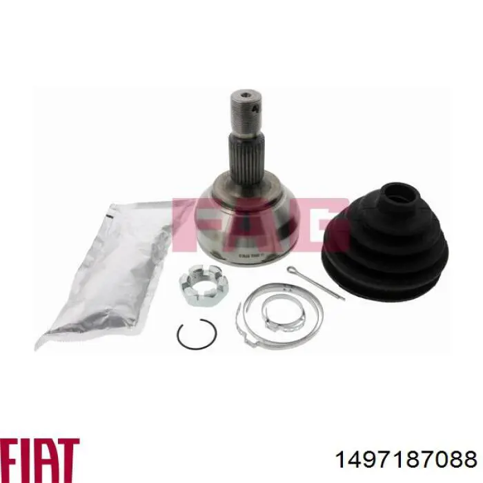 Левая полуось 1497187088 Fiat/Alfa/Lancia