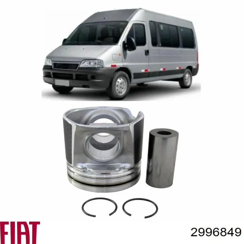 2996849 Fiat/Alfa/Lancia Поршень в комплекте на 1 цилиндр, STD