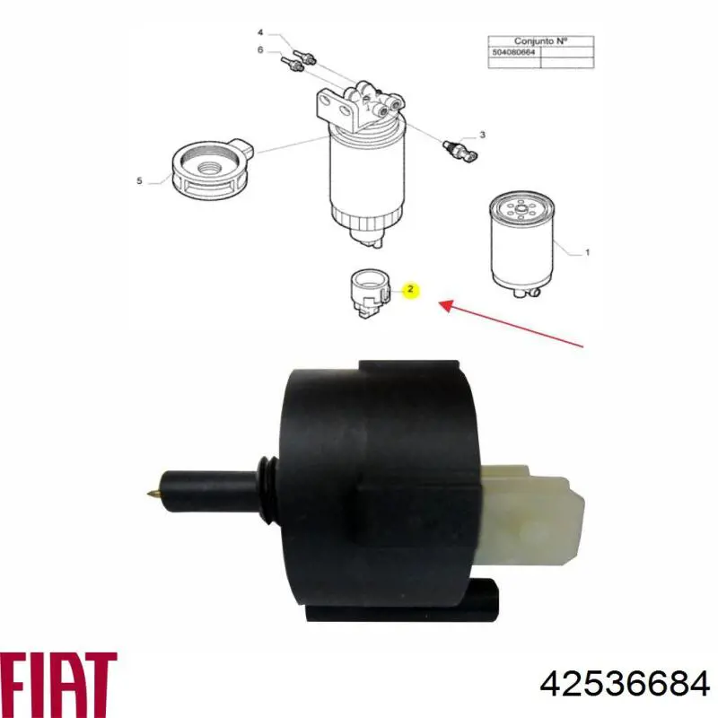 Купить 42536684 Fiat/Alfa/Lancia Датчик указателя уровня топлива