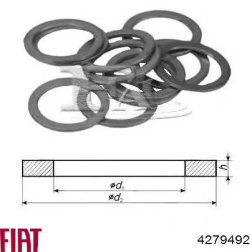 Прокладка пробки поддона двигателя Fiat/Alfa/Lancia 4279492 цена, от 0.25 USD