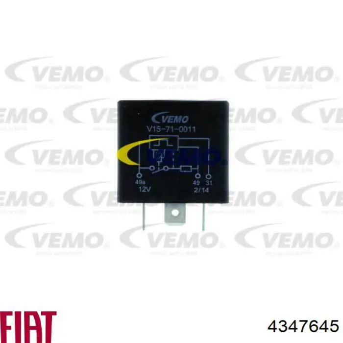 Реле поворотов 4347645 Fiat/Alfa/Lancia