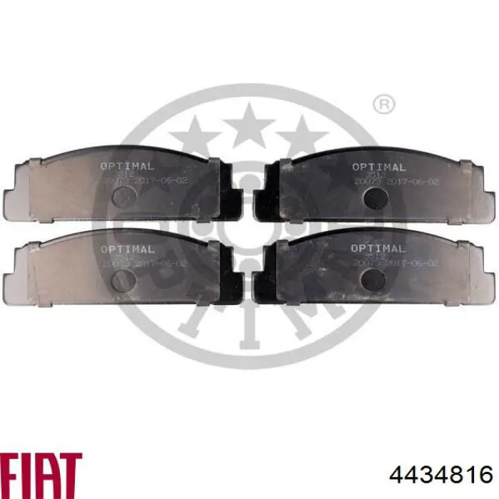 Купить 4434816 Fiat/Alfa/Lancia Колодки тормозные