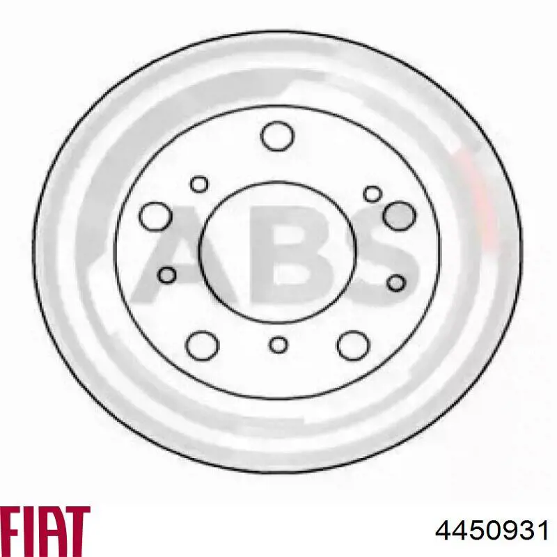 4450931 Fiat/Alfa/Lancia диск тормозной передний