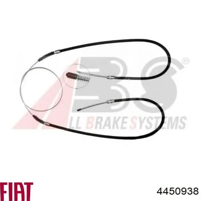 4450938 Fiat/Alfa/Lancia трос ручного тормоза задний правый/левый